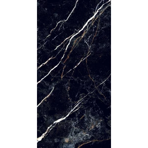 Керамогранит Realistik Obsidian Black Sparkle Dark Lapato сarving черный 120х60 см