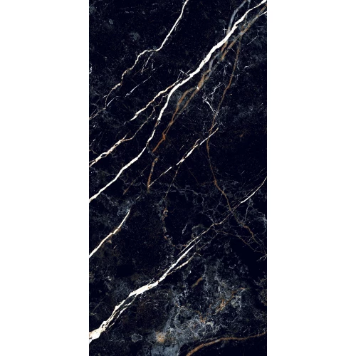 Керамогранит Realistik Obsidian Black Sparkle Dark Lapato сarving черный 120х60 см