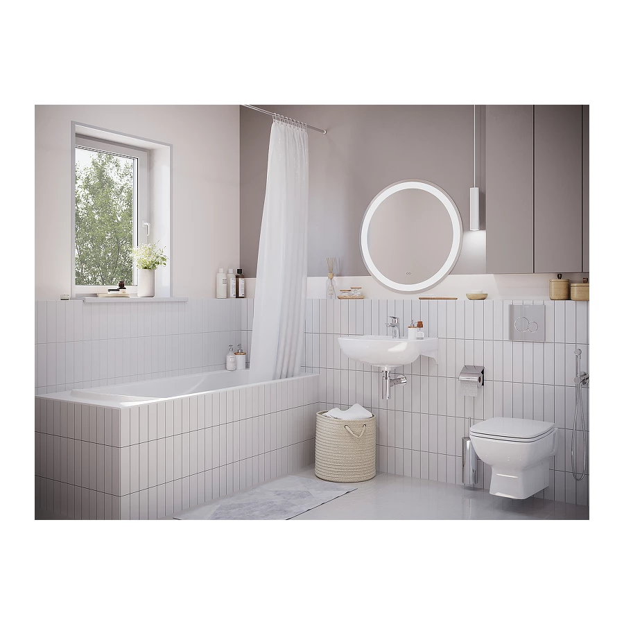 Умывальник Santek Лонги 1 отверстие 1.WH50.1.755 55 см