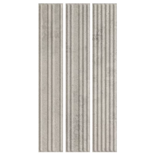 Плитка фасадная Ceramika Paradyz Carrizo Grey Elewacja Struktura Stripes Mix Mat 40x6,6 см