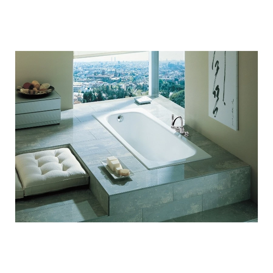 Ванна чугунная Roca Continental без покрытия 7.2129.0.100.R 170х70 см