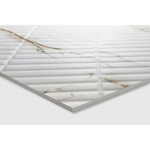 Керамогранит Creanza Selva Gold Decor Carving Pro белый CP4004-D 120х60 см