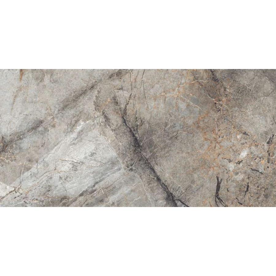 Керамогранит Eurotile Ceramica River Grey Glossy глянцевый серый 7930138702480 120х60 см