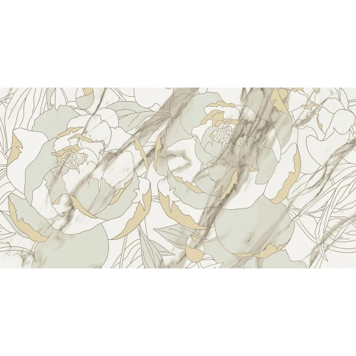 Плитка настенная Primavera Тривия Декор 2 бежевый глянец TP3668H2 60х30 см