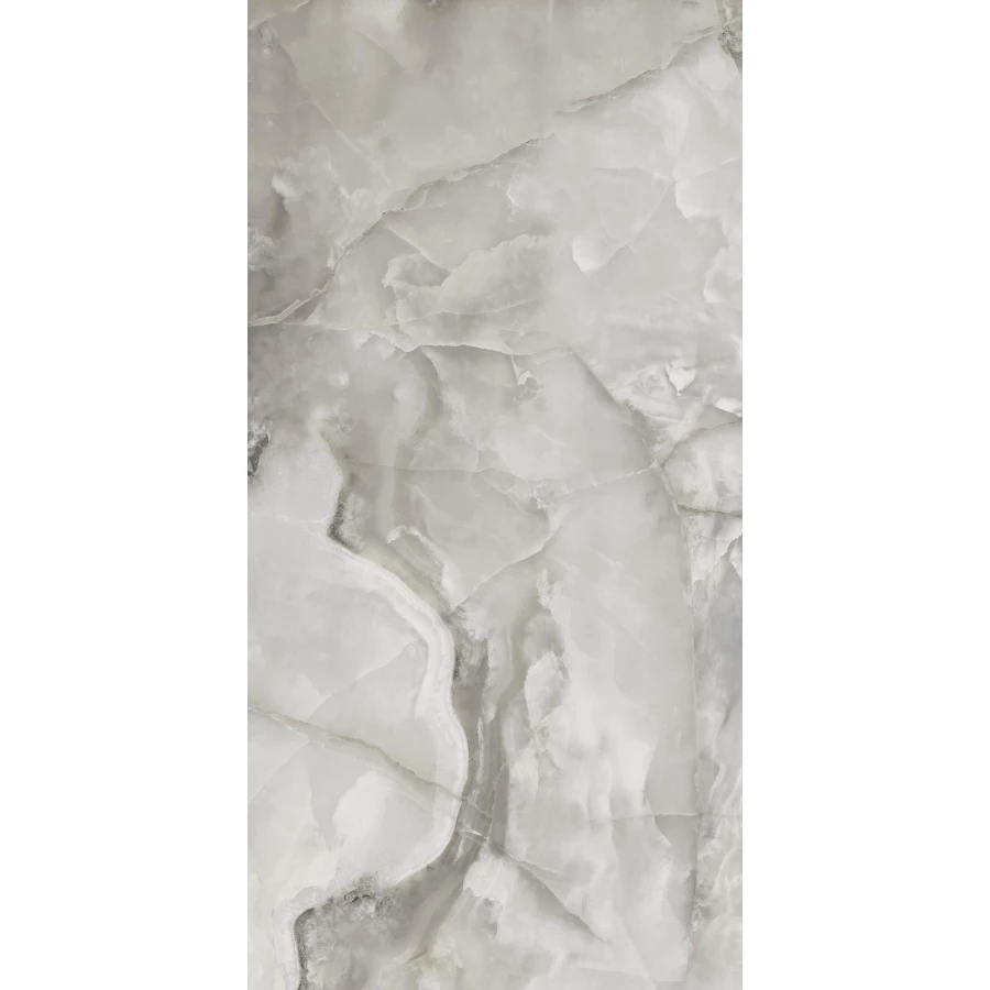 Керамогранит Seratonia Glossy Polano Grey Onyx серый оникс 120х60 см