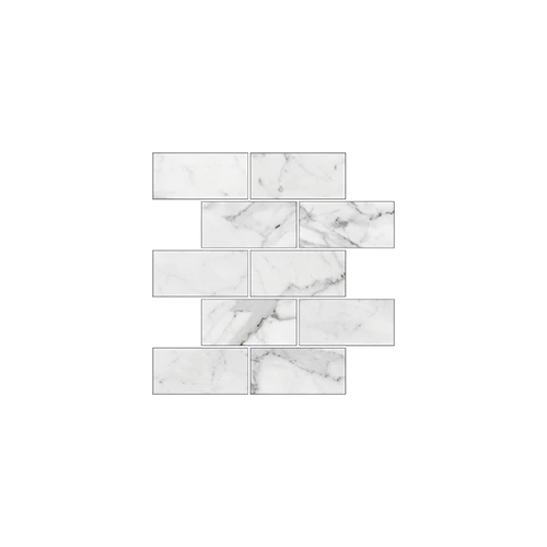Мозаика Kerranova Marble Trend K-1000/MR/m13 Carrara 30,7x30,7х1 