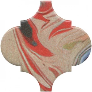 Плитка настенная Kerama Marazzi Арабески Венеция Декор матовый красный VT\A625\65000 6,5x6,5 см