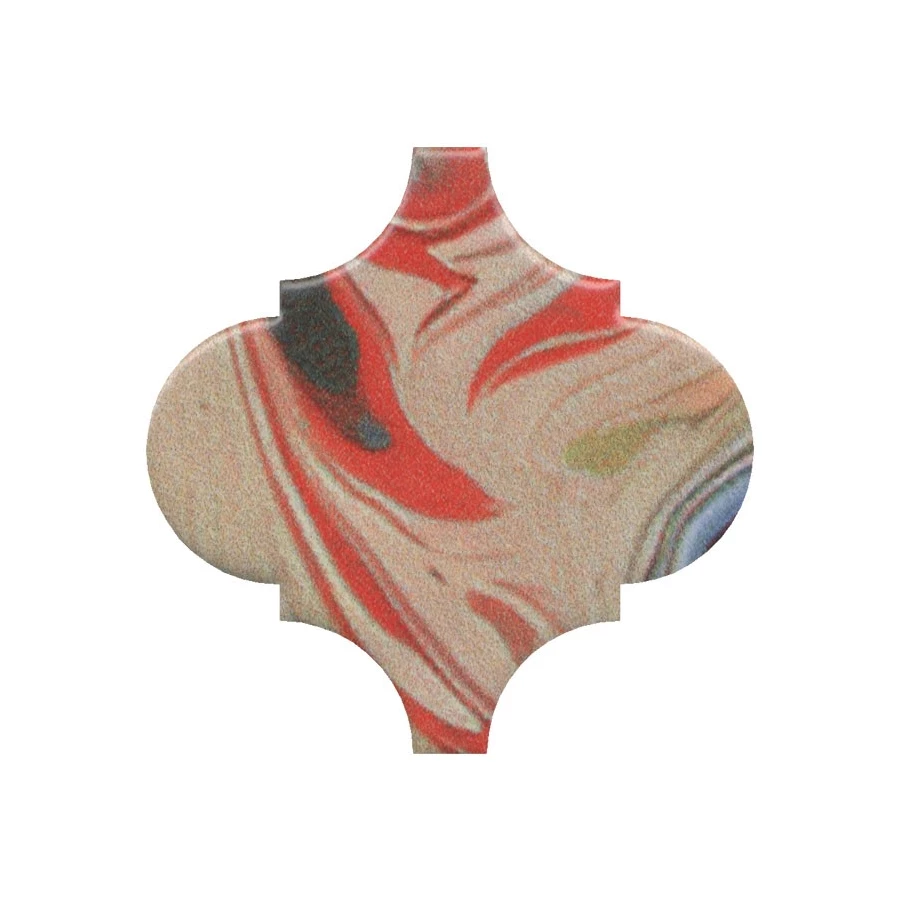 Плитка настенная Kerama Marazzi Арабески Венеция Декор матовый красный VT\A625\65000 6,5x6,5 см