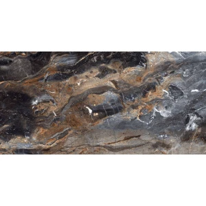 Керамогранит Neodom Luxury Lawa Nero Polished глянцевый черный N20331 120х60 см