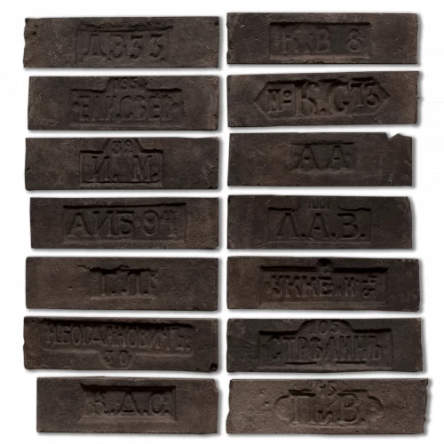 Декоративный камень клеймо Камелот Марсель черный 307