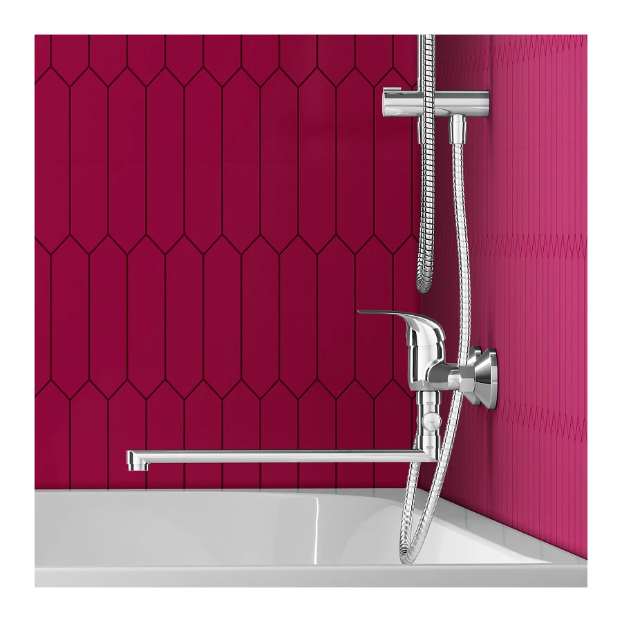 Смеситель для ванны для душа Dorff Stark с душевым гарнитуром D1109500