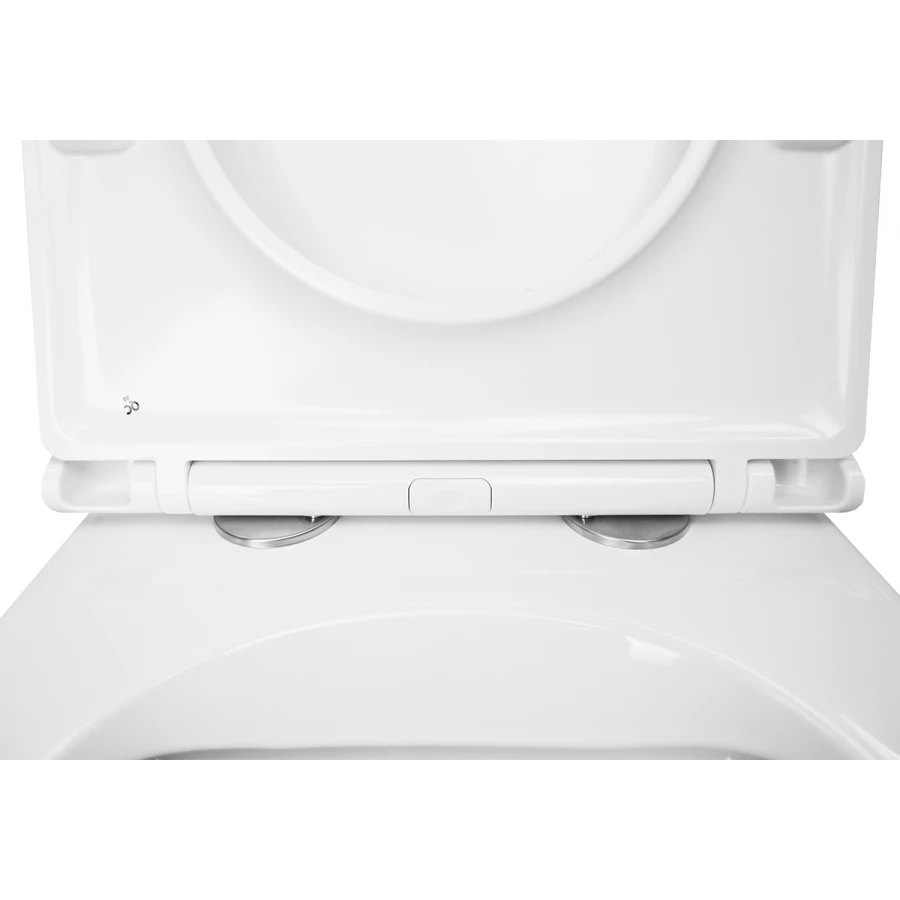 Унитаз напольный Azario Teramo приставной быстросъемное сиденье с микролифтом AZ-1003N 58х36х43 см