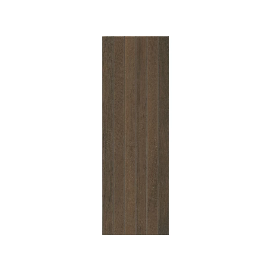 Плитка настенная Kerama Marazzi Семпионе коричневый темный структура обрезной 30x89,5