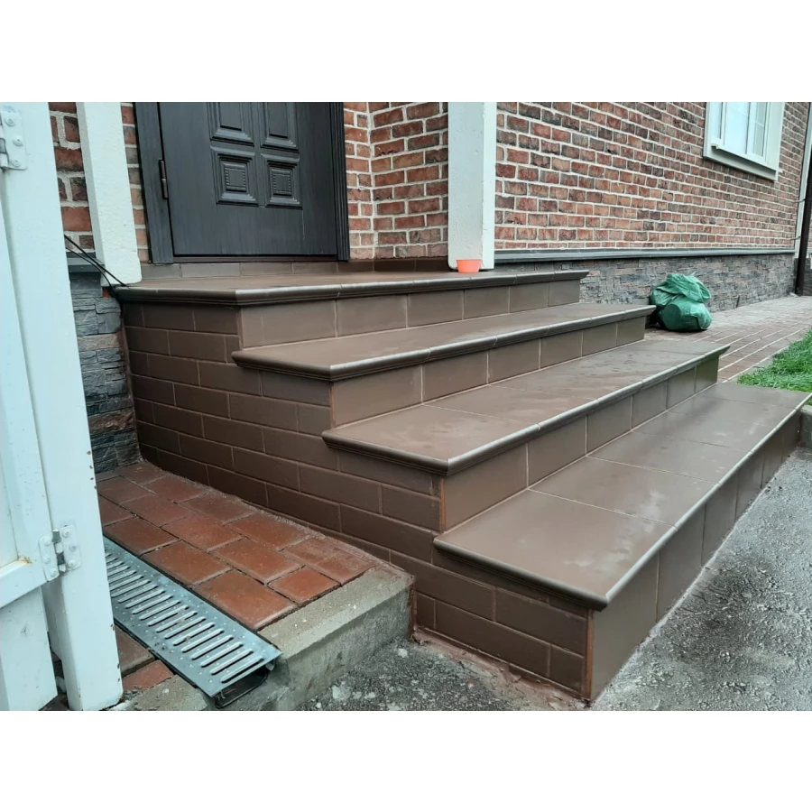 Плитка фасадная Paradyz Natural Brown Ele гладкая 24,5х6,58х0,74 см