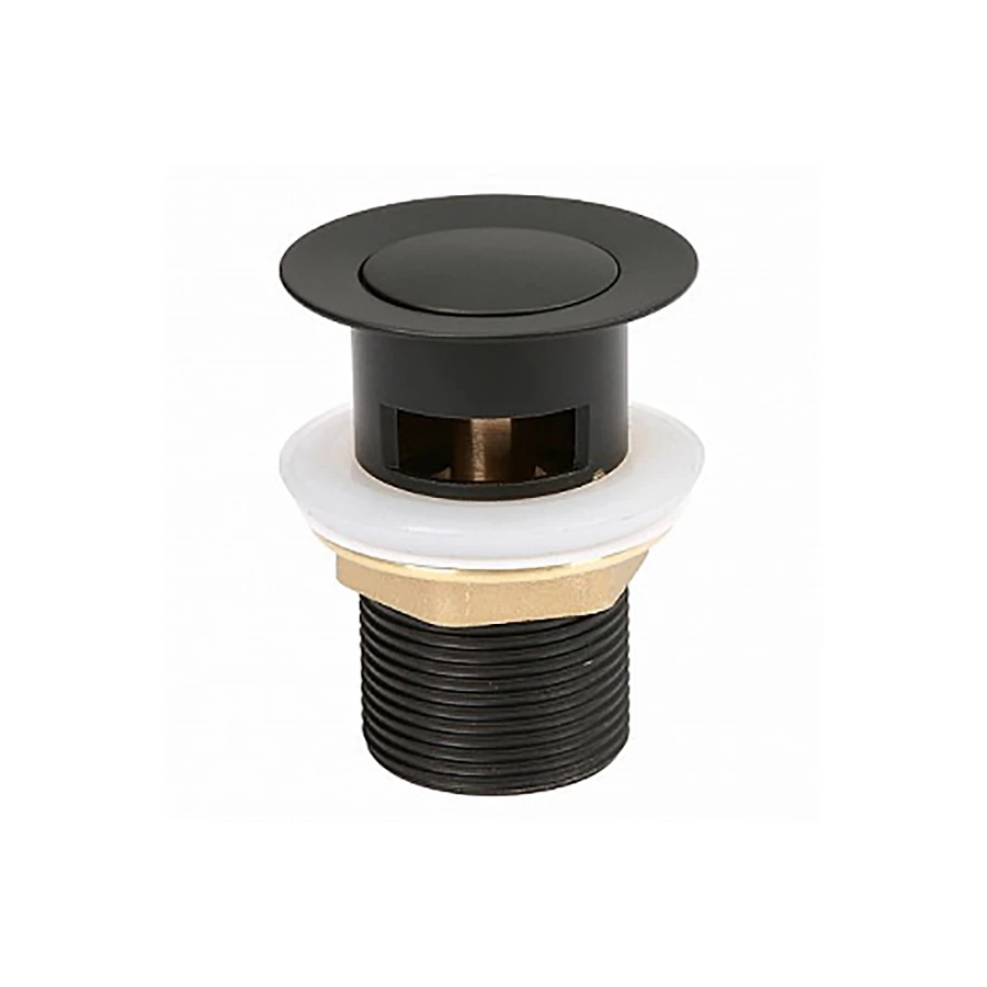 Выпуск для умывальника Iddis Slide черный SLIB000i88