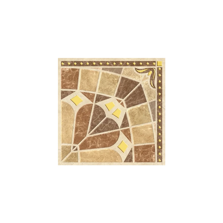 Плитка напольная Cerpa Ceramica Grecia Taco Вставка матовая бежевая 11х11 см