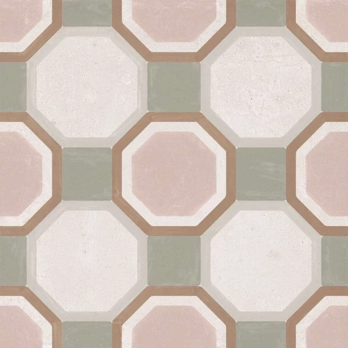 Керамогранит Harmony Peronda Patterns Pink Diamond матовый многоцветный 3386036491 22,3х22,3 см