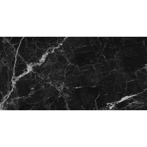 Керамогранит Neodom Marble Nero Creta Polished глянцевый черный CV20202 120x60 см