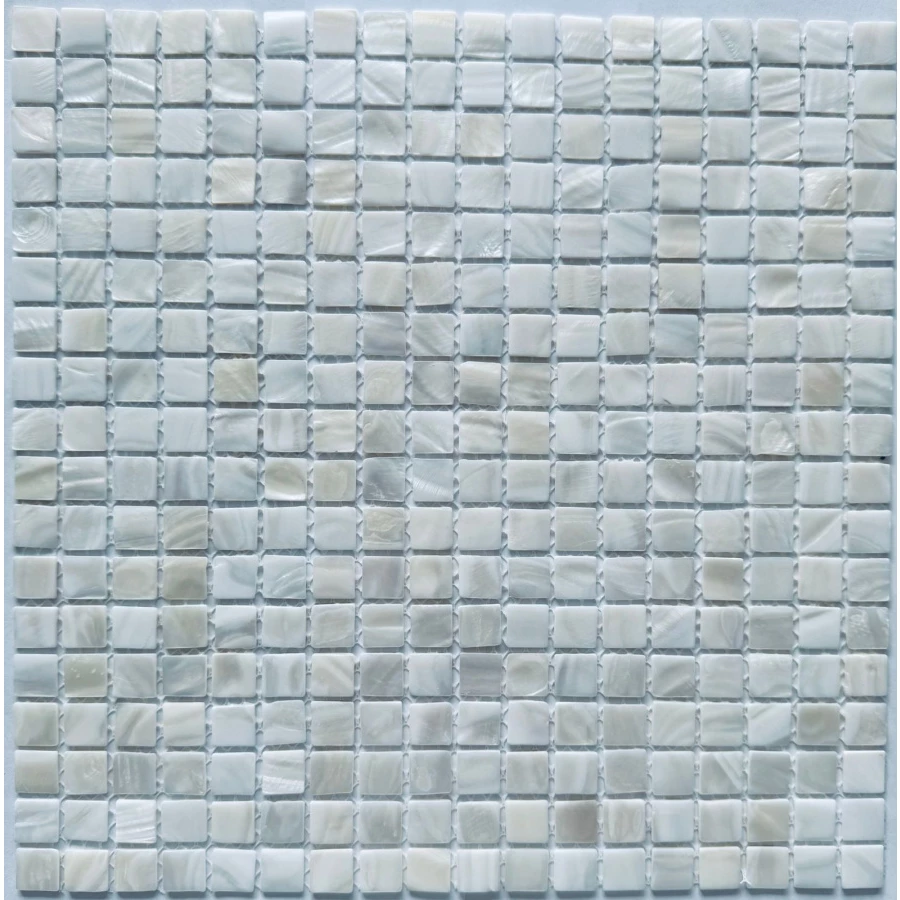 Мозаика Pixel mosaic Перламутр Super White 15х15 перламутр глянцевая белая PIX 769 30х30 см