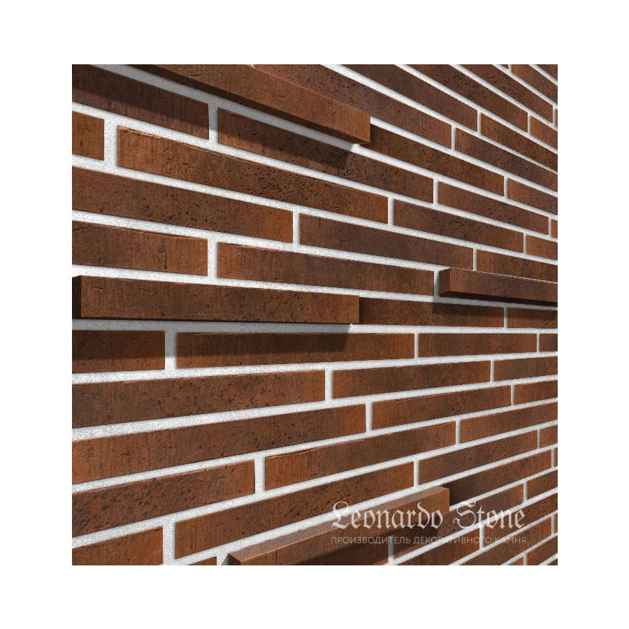 Ригельный кирпич Leonardo Stone Сиэтл 3D 773 36,5х5х3 см