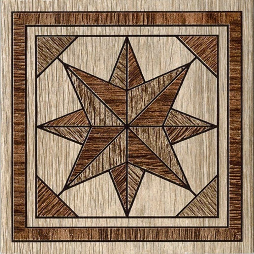 Декор напольный InterCerama Massima коричневый 15*15 см