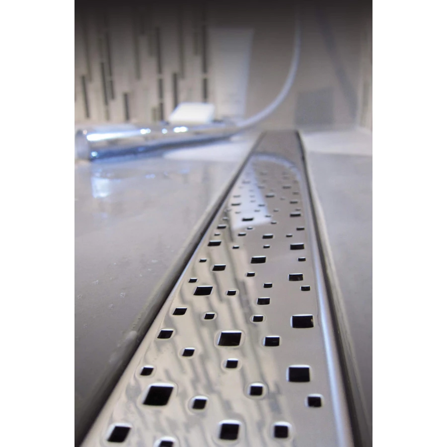 Душевой лоток Creto Quadro с решеткой хром CRE-650 QH 65 см