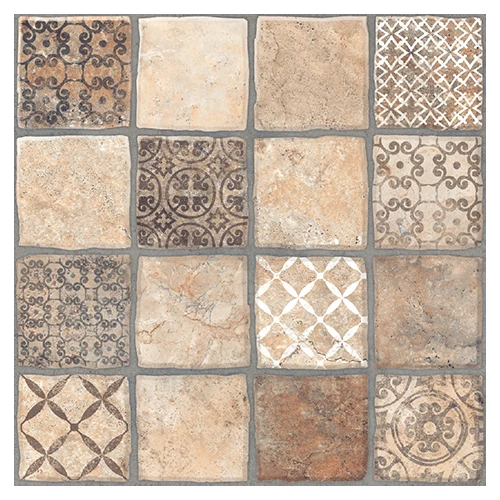 Керамогранит Керамин Карфаген 3Д бежевый декор 40х40 см