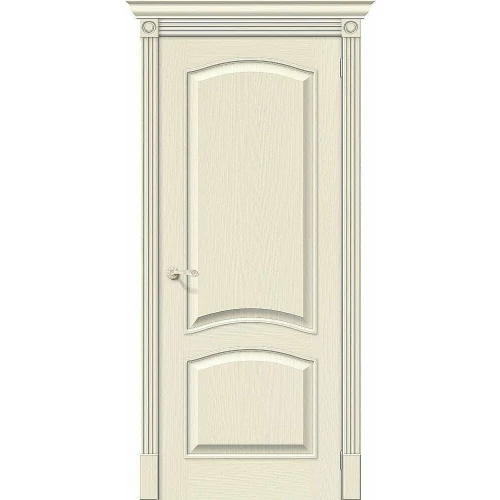 Межкомнатная дверь Mr. Wood Вуд Классик-32 200x90 шпон Wood Classic полотно глухое цвет Ivory
