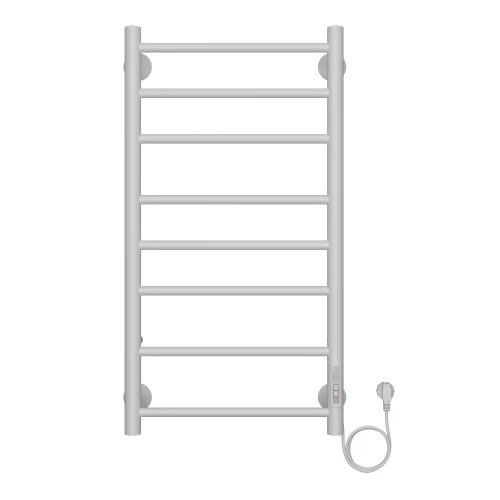 Полотенцесушитель электрический Azario Parma 8 секций тен справа белый AZ10848W 40x80 см