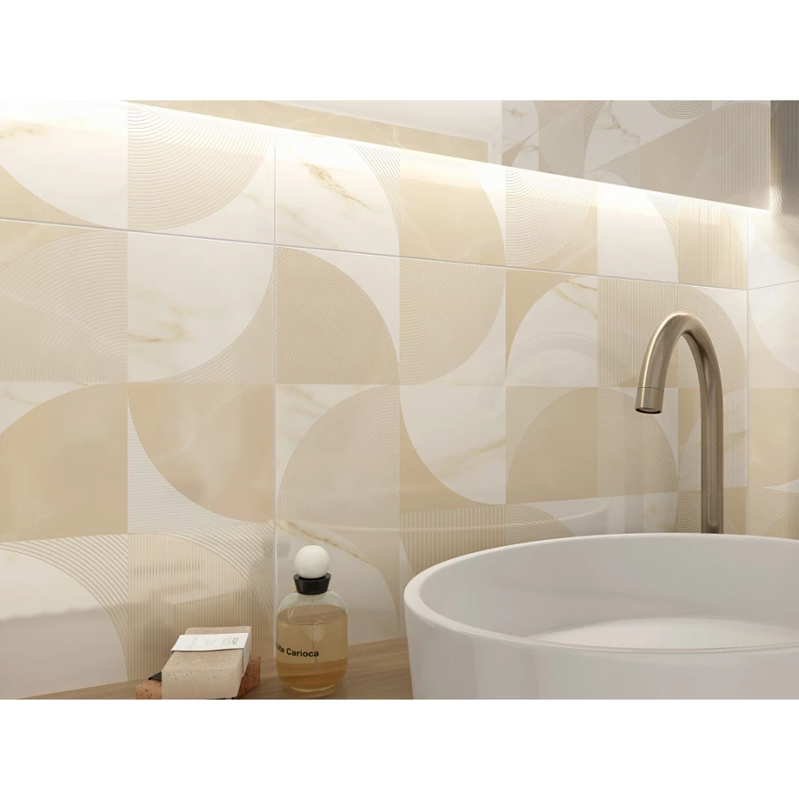 Плитка настенная Gracia Ceramica Marmaris beige бежевый 03 010100001396 50х30 см