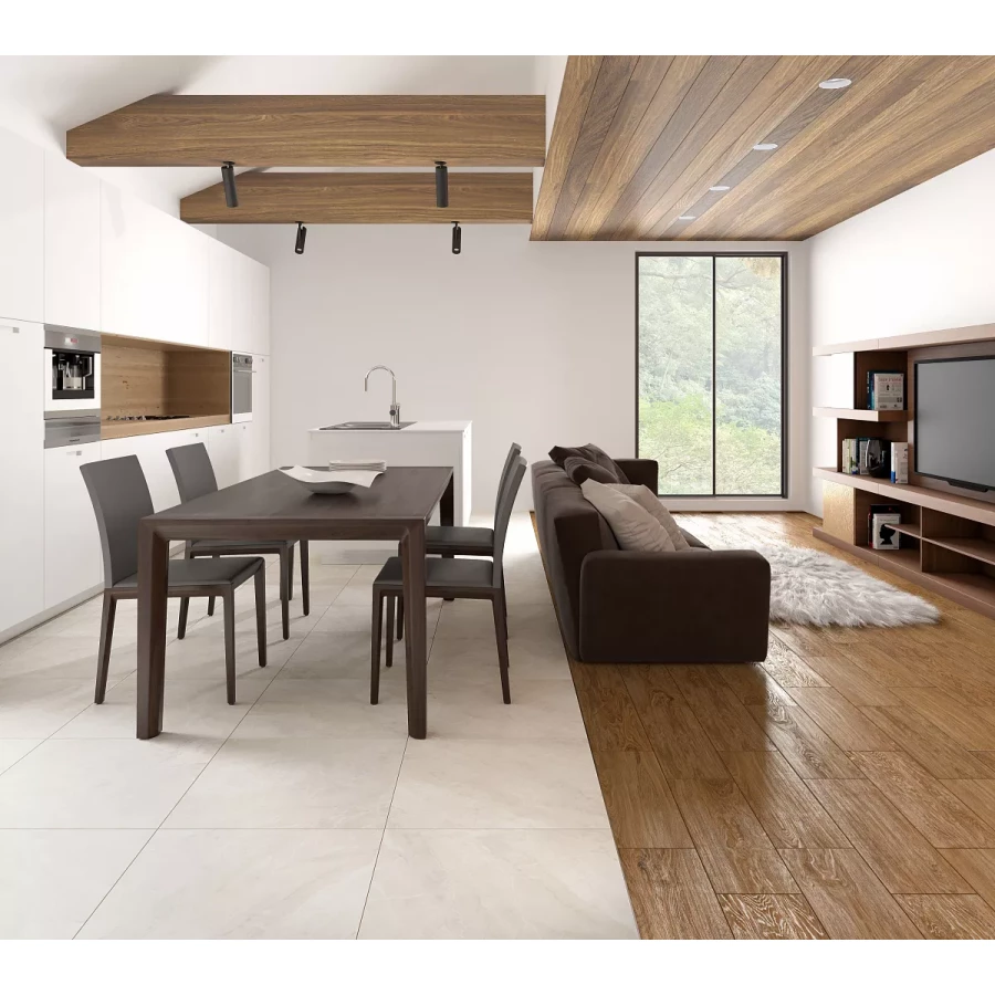 Керамогранит Kerranova Village темно-коричневый K-213/MR 60x20 см