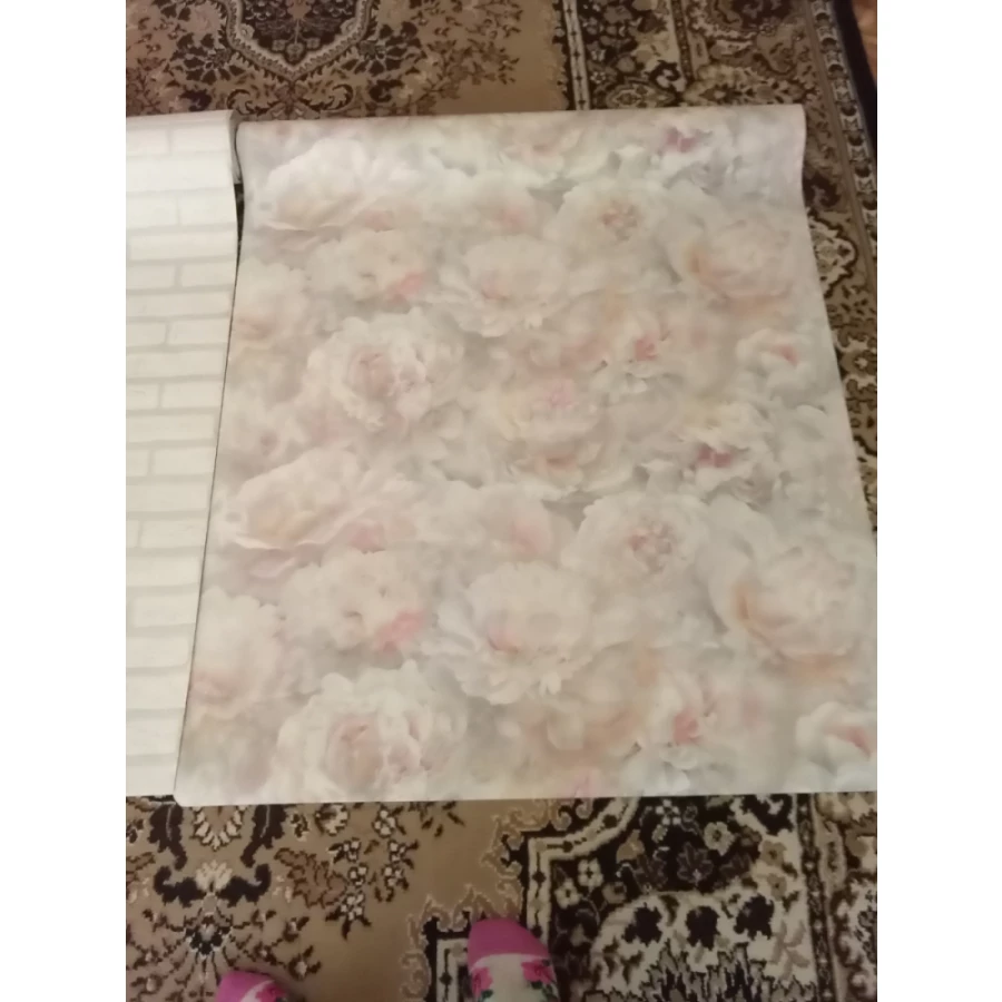 Обои флизелиновые Palitra Home HomeColor Pions бежевые HC71995-25 1,06х10,05 м