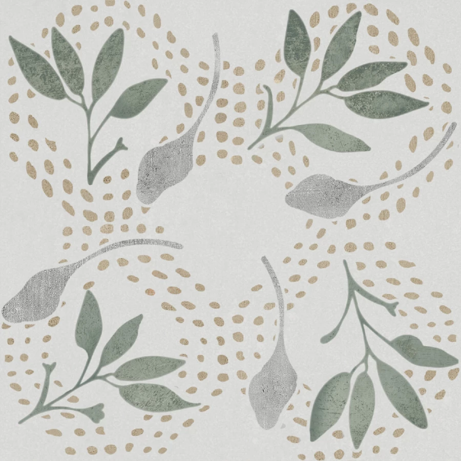 Керамогранит Harmony Peronda Dakar Oasis матовый серо-зеленый 3356237716 12,3х12,3 см