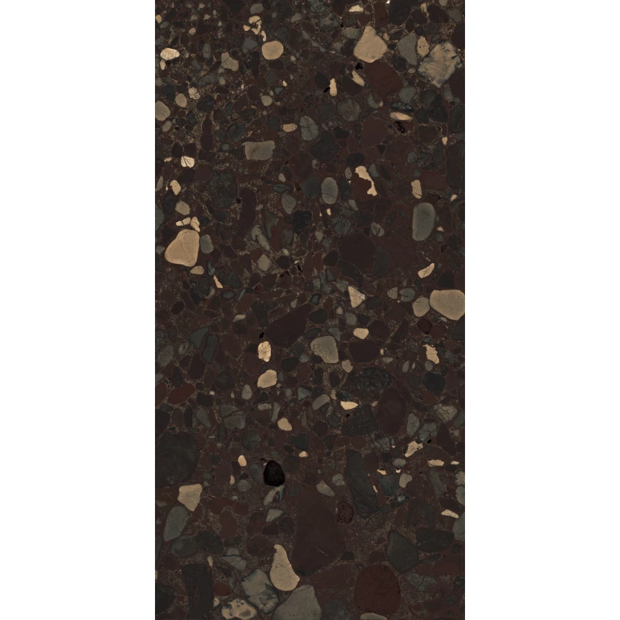 Керамогранит Seratonia Glossy Terra Premium Dark темно-коричневый 120х60 см