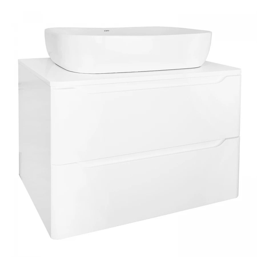 Тумба Azario Lotos 70/2 подвесная без раковины белый глянцевый CS00084143 70х46х50 см