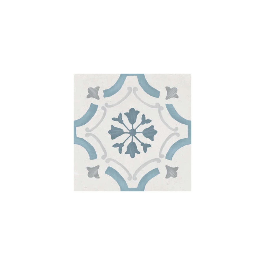 Керамогранит Harmony Peronda Sirocco Blue Ornate серо-голубой 3386036158 22,3х22,3 см