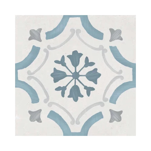 Керамогранит Harmony Peronda Sirocco Blue Ornate серо-голубой 3386036158 22,3х22,3 см