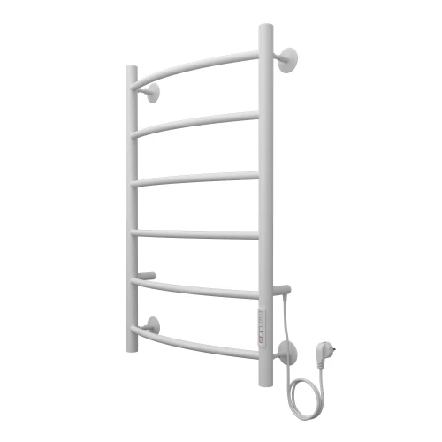 Полотенцесушитель электрический Azario Verona 6 секций тен справа белый AZ04858W 50x80 см
