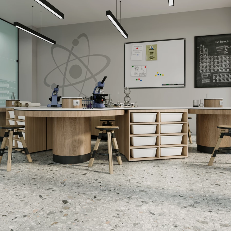 Керамогранит Buono Stones Sonata Terra Gris Carving матовый серый SVL4445C 120х60 см