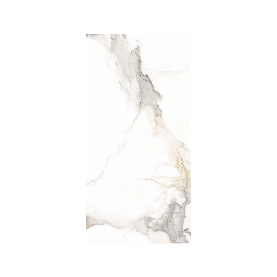 Керамогранит Meili Ceramic Torano Polish глянцевый бело-коричневый 160х80 см