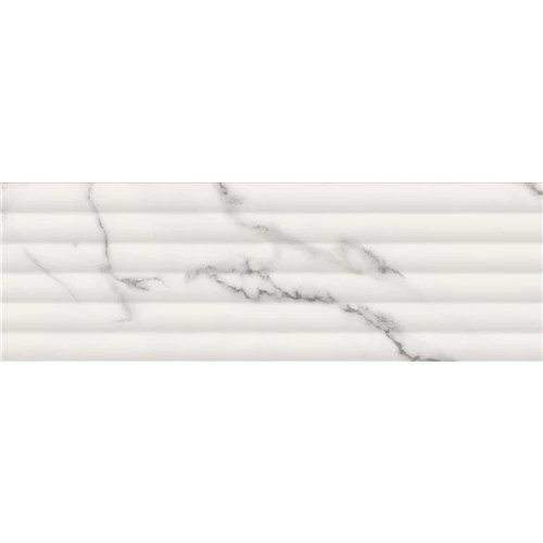 Плитка настенная Sina Tile Barabbas Rustic B White глянцевая белая 90х30 см