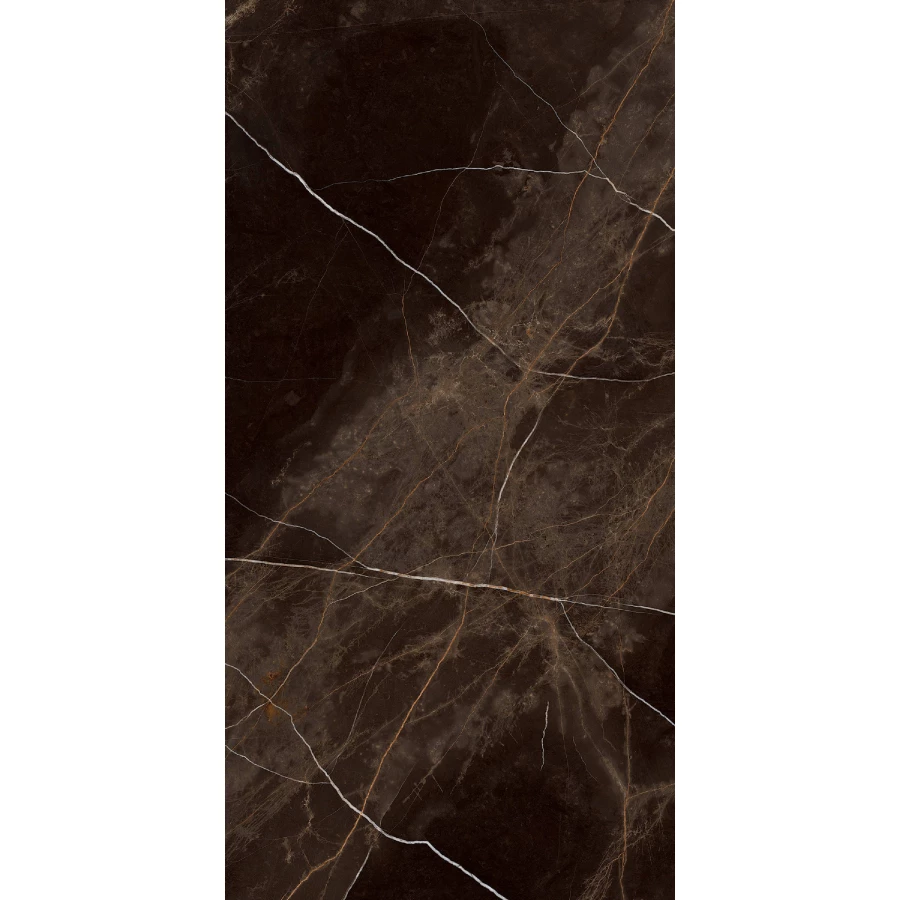 Керамогранит SotGres Regal Zuccini Coffee с двойной глазурью коричневый 80х160 см
