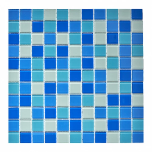 Мозаика из стекла Pixel mosaic Crystal Glass чип 25х25 мм сетка Pix001 30х30 см