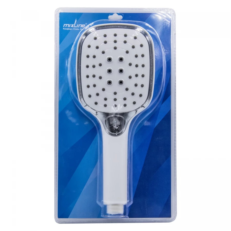 Лейка для душа MixLine ML 3075 3 режима белый хром 554381
