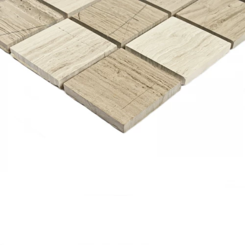 Мозаика Bonaparte Каменная мозаика Dakar 48х48 матовая серая 30,5х30,5 см