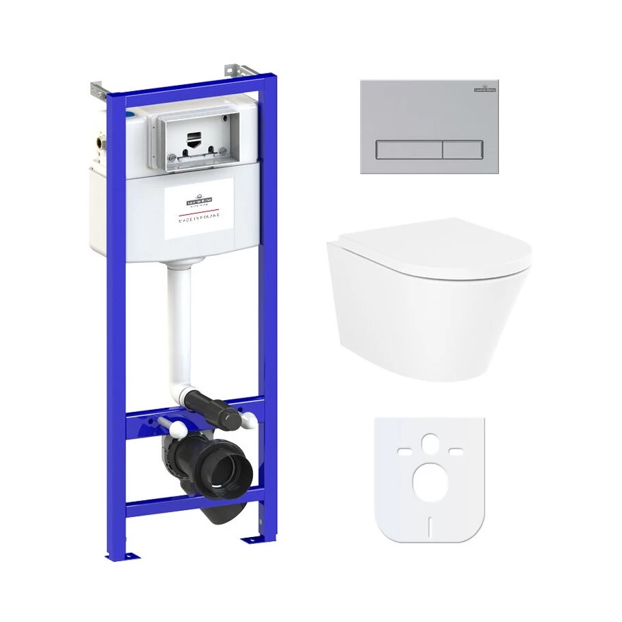 Унитаз Lavinia Boho Relfix Biore Compacto Rimless 77040087 (комплект 6 в 1)