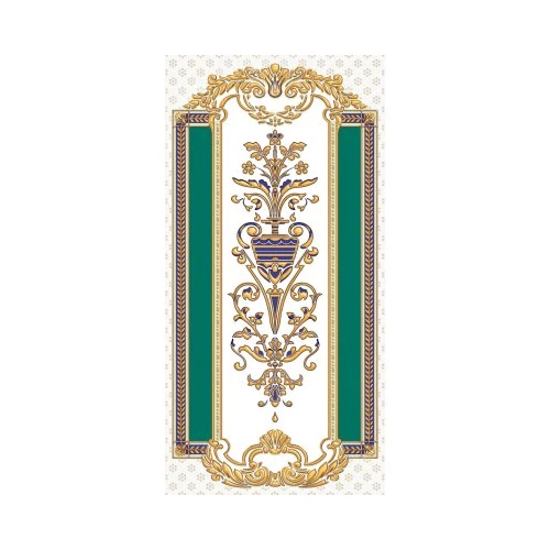 Декор 1721 Ceramique Imperiale Золотой 04-01-1-10-03-71-905-0 бирюзовый 25х50 см