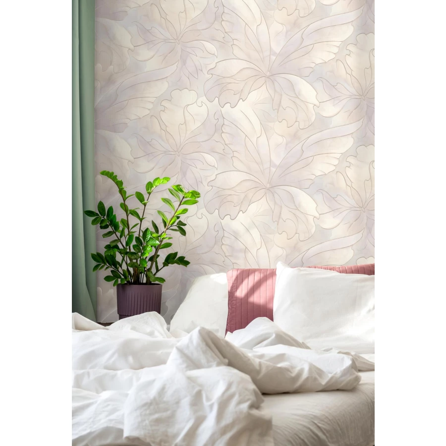 Обои флизелиновые Palitra Life Babochki серые PL72416-18 1,06х10,05 м