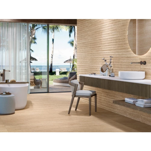 Декор Porcelanosa Таранто Голд Десо / Taranto Gold Deco матовый бежевый 100363910 150х59,6 см