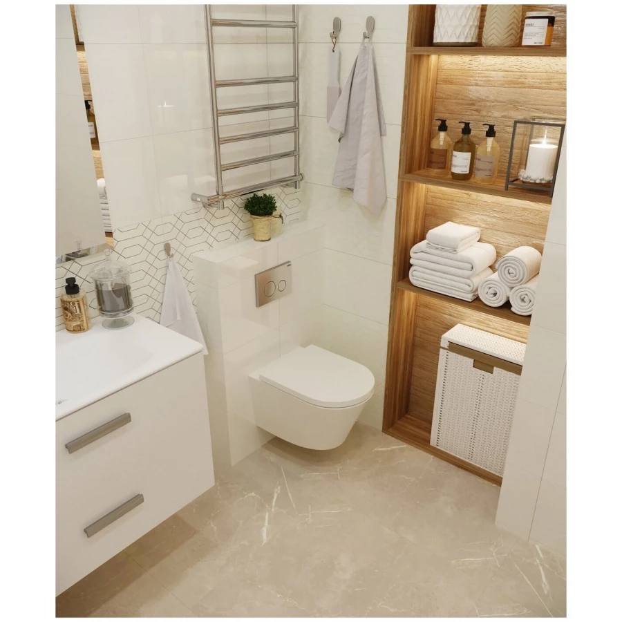 Унитаз Lavinia Boho Relfix Biore Rimless 77040102 (комплект 6 в 1)